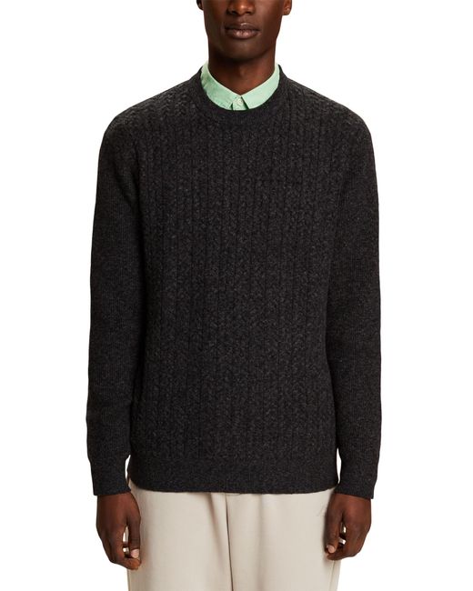 103EE2I301 Suéter pulóver Esprit de hombre de color Black