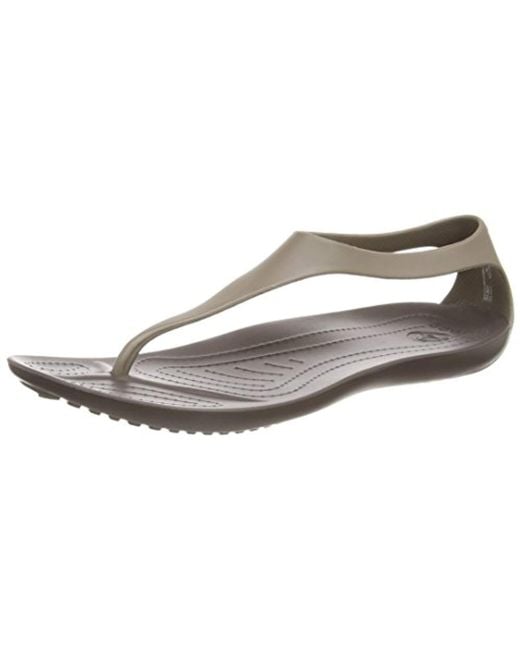 Crocs women's sexi flip sandal espresso sale