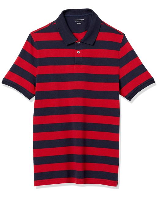 Polo en Coton Piqué Coupe Ajustée Amazon Essentials pour homme en coloris Red