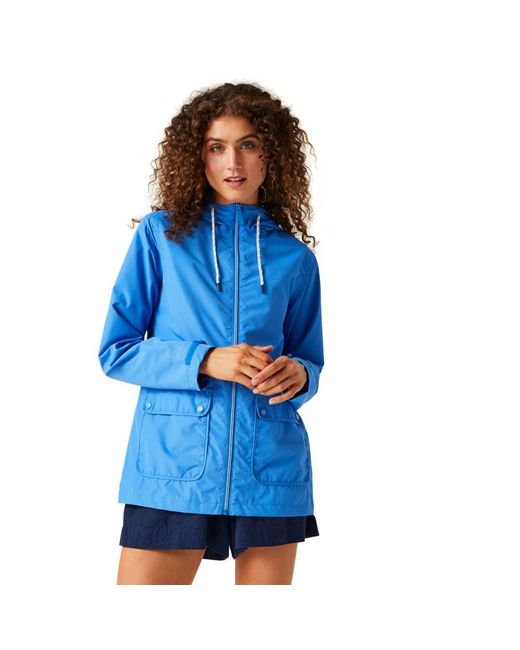 Regatta Blue S Bayletta Full Zip Hooded Rain Coat