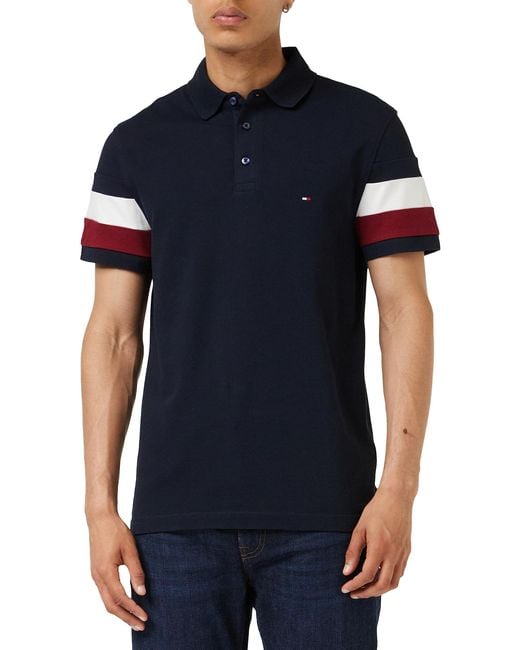 Tommy Hilfiger Blue Short-sleeve Polo Shirt Slim Fit for men