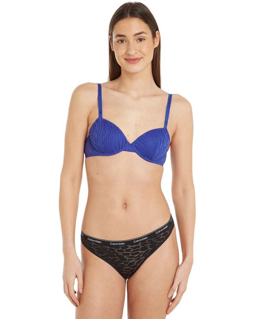 Sujetador con Escote y con Aros para Mujer Calvin Klein de color Blue