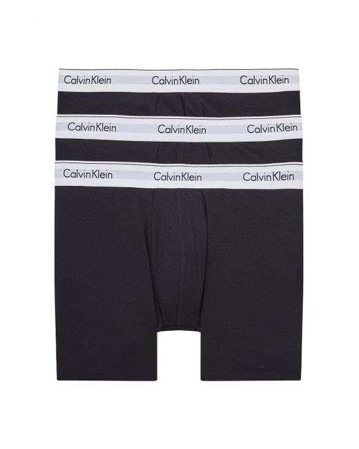 Calvin Klein 3er Pack Boxer Briefs Baumwolle mit Stretch in Blue für Herren