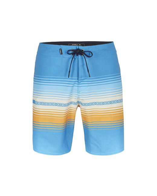 O'neill Sportswear Blue Heat Stripe Line 19" Boardshorts Shorts for men
