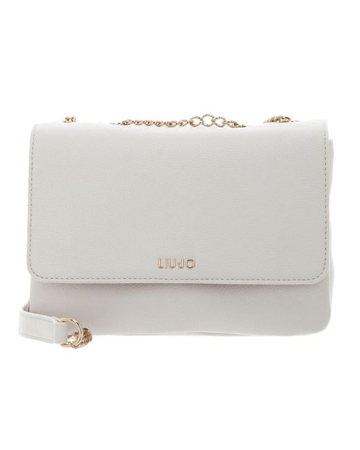 LIU JO Caliwen Crossbody Bag S Cream di Liu Jo in White