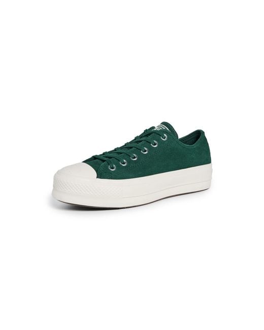 Chuck Taylor All Star Lift Platform Sneakers Donna di Converse in Green