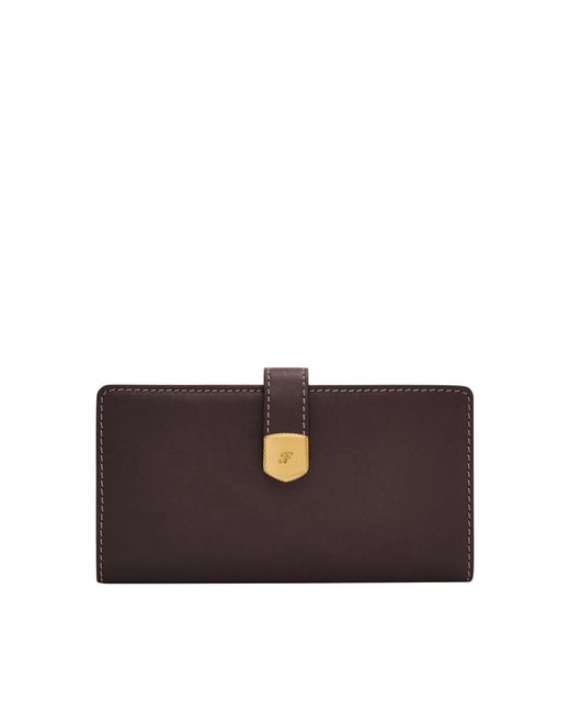 Fossil Brown Harwell Tab Bifold Wallet