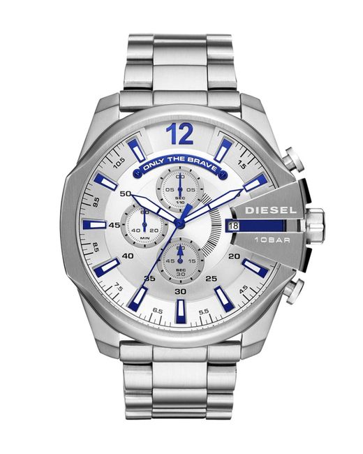 DIESEL Gray Watch For Mega Chief for men