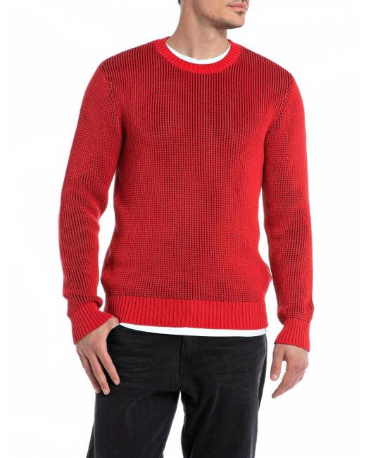 Replay Red Uk2515 Sweater