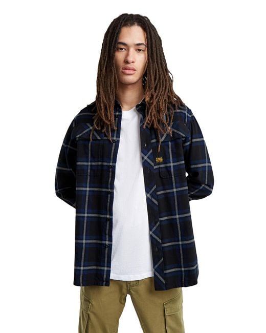 G-Star para Hombre Camisa CPO Regular G-Star de hombre de color Blue