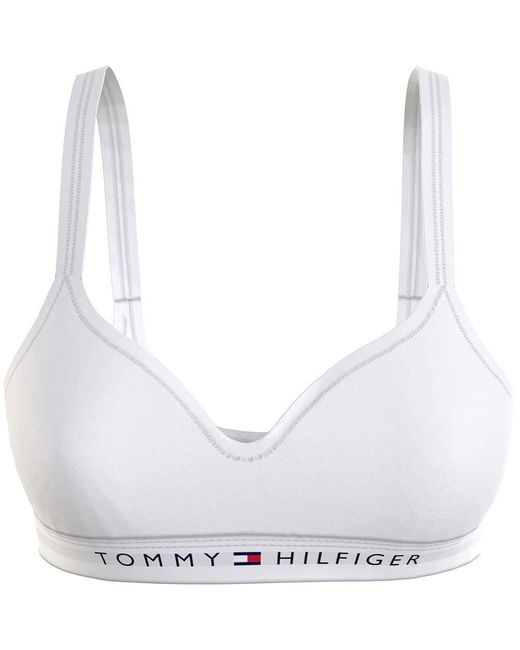 Tommy Hilfiger White Toy Hifiger Uw0uw04612 Bra