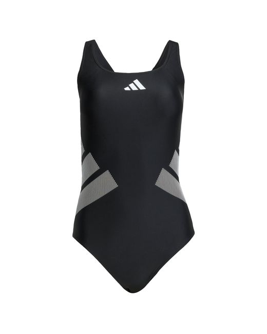 Logo C-Back Swimsuit Traje de baño de una Sola Pieza Adidas de color Black
