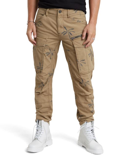 Rovic Zip 3D Regular Tapered Pantalones G-Star RAW de hombre de color Natural