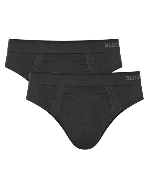 Sloggi Black Go Smooth Brief 2p Underwear