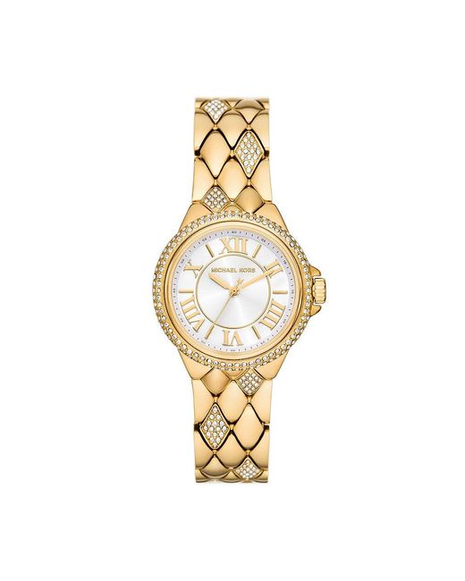 Michael Kors Metallic Camille Three-hand Gold-tone Stainless Steel Watch
