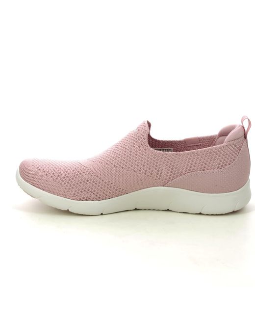 Skechers Pink Arch Fit Refine Slip On Ros Rose S Trainers 104545