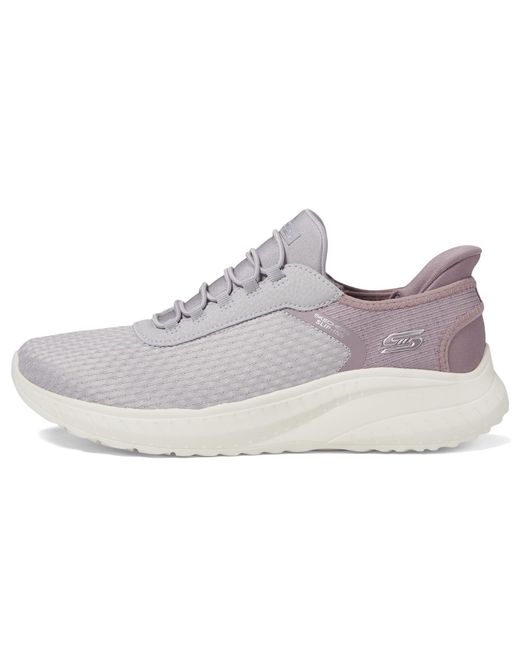 Skechers White Hands Free Slip-ins Bobs Squad Chaos-in Color Sneaker