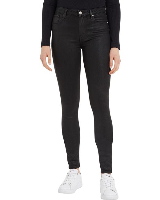 Tommy Hilfiger Th Flex Mager Rw Ctd Blk in het Black