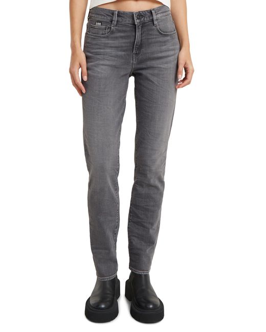 Ace 2.0 Slim Straight Jeans Donna di G-Star RAW in Gray