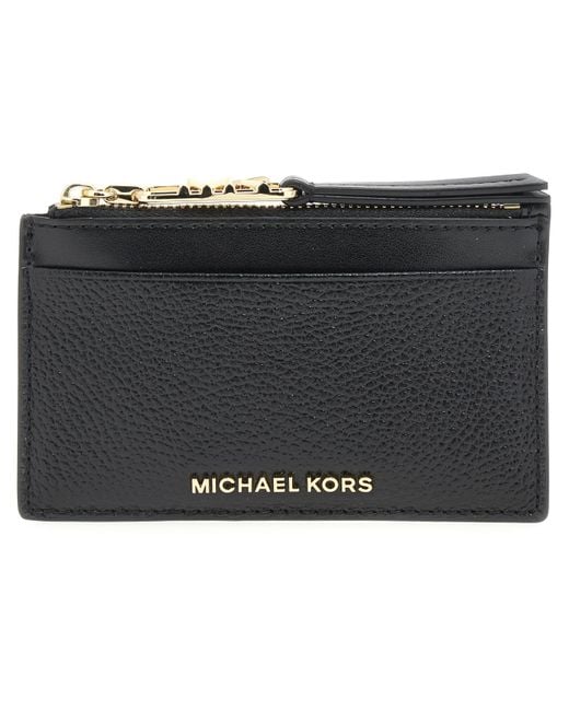Michael Kors Black Sm Zip Card Case Hand Bag