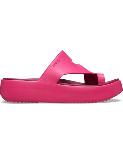 CROCSTM Black | damen | getaway platform toe loop | sandalen | pink | 34