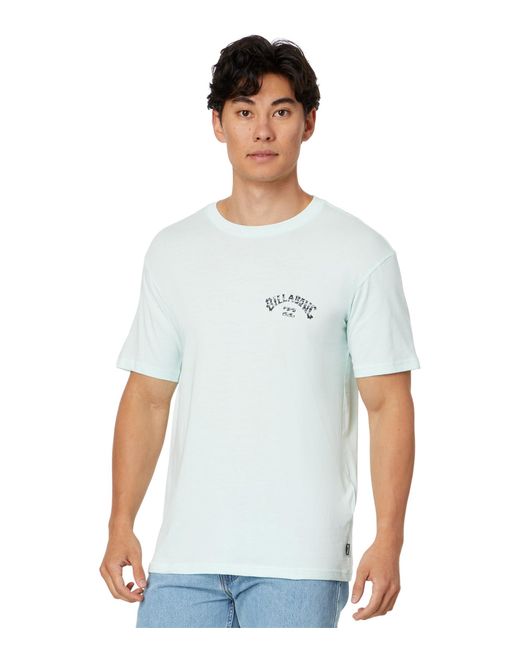 Billabong White Arch Fill Short Sleeve Graphic Tee for men