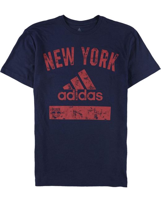 Adidas Blue S Graphic T-shirt for men