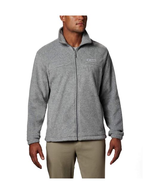 Columbia Gray Steens Mountain Full Zip 2.0, Soft Fleece With Classic Fit for men