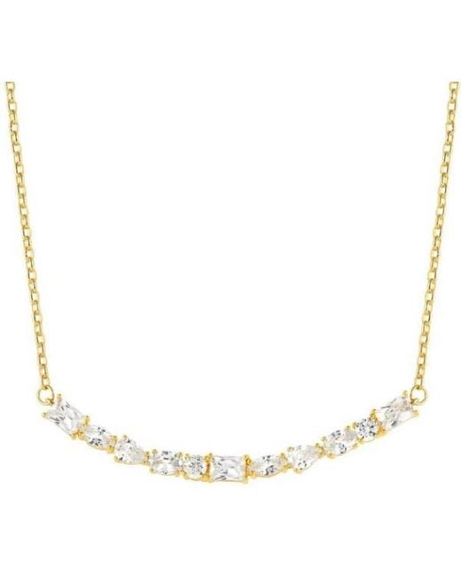 Nomination Metallic Color Wave Necklace 149802/014 with zircons.