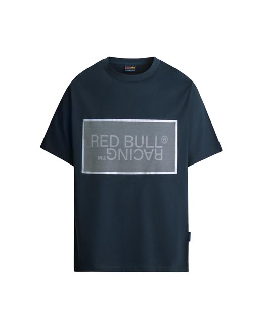 Pepe Jeans Blue Red Bull Racing X Rbr Mesh Film Logo Tee T-shirt for men