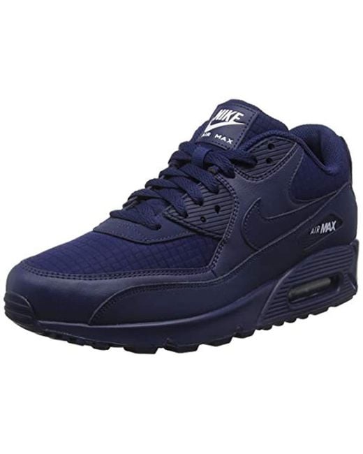 Nike Air Max 90 Essential Gymnastics Shoes, Blue (midnight Navy/white 404),  8.5 Uk for Men | Lyst UK