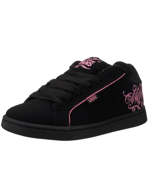 Zapatillas de Skateboarding de Cuero Nobuck para Vans de color Black