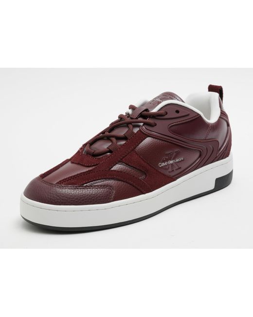 Calvin Klein Brown Basket Cupsole Low ML Mix YW0YW01567 Turnschuhe