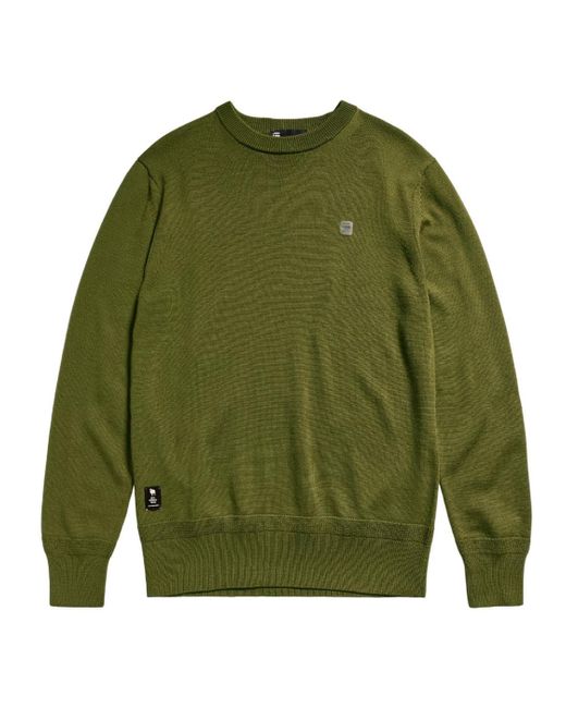 G-Star RAW Premium Core Knitted Pullover in Green für Herren