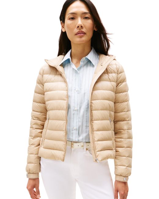 Tommy Hilfiger Natural 's Hooded Down Jacket With Zip