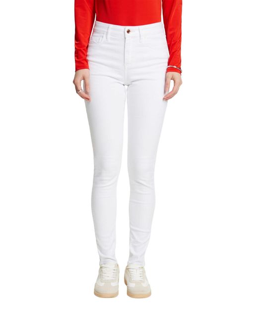 Esprit White Skinny Jeans mit hohem Bund