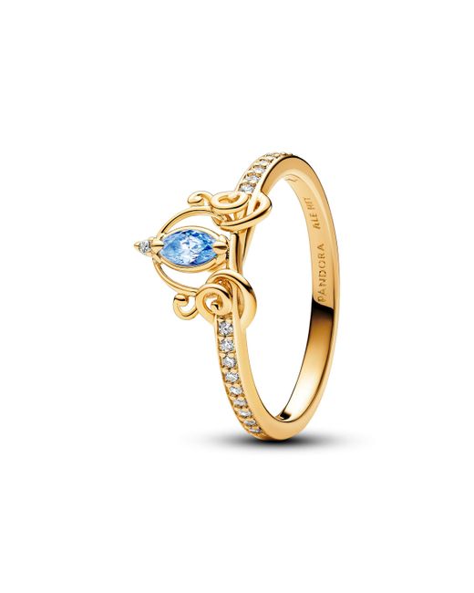 Pandora Metallic Disney Cinderellas Kutsche Ring aus Sterling Silber mit vergoldeter Metalllegierung