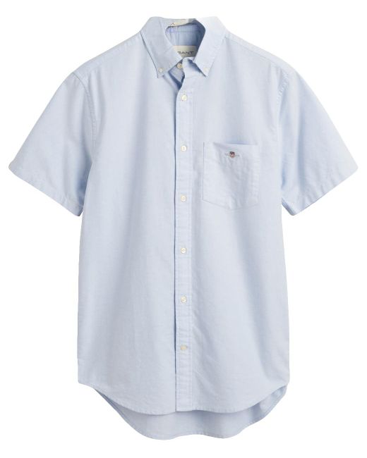 Gant REG Oxford SS Shirt in Blue für Herren
