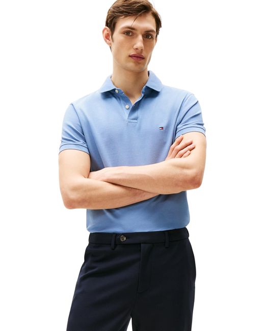 1985 Regular Polo Tommy Hilfiger de hombre de color Blue