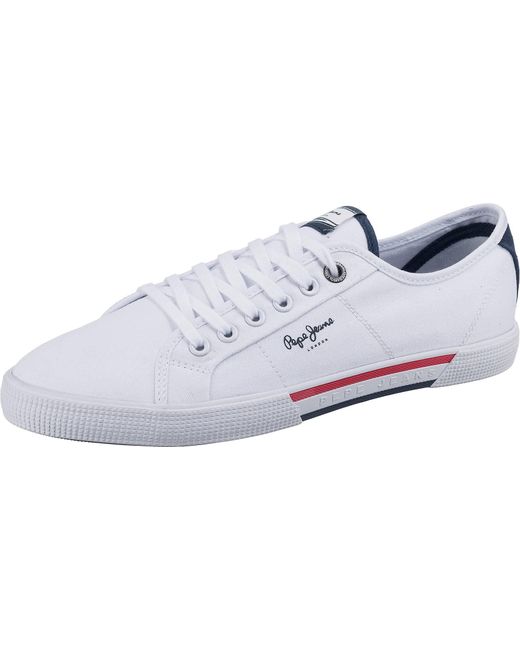 Pepe Jeans White London Brady Basic Sneaker for men