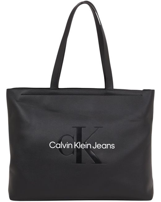 Calvin Klein Black Sculpted Slim Tote34 Mono