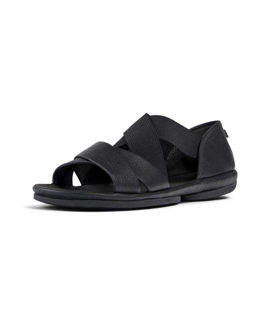 Camper Black Fashion X-strap Sandal