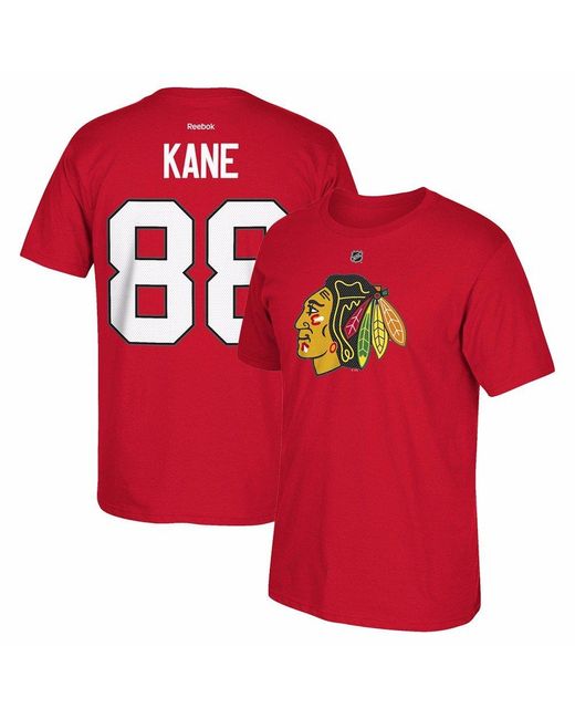 Reebok Patrick Kane Chicago Blackhawks Red Name And Number T-shirt Small for men
