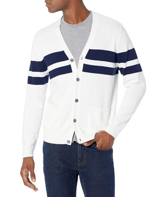 Amazon Essentials Strickjacke aus Baumwolle in Blue für Herren