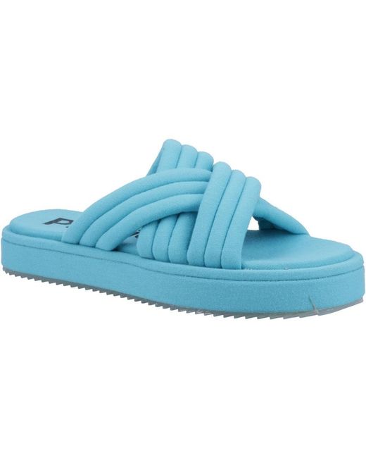 Hush Puppies Blue Sienna Slide