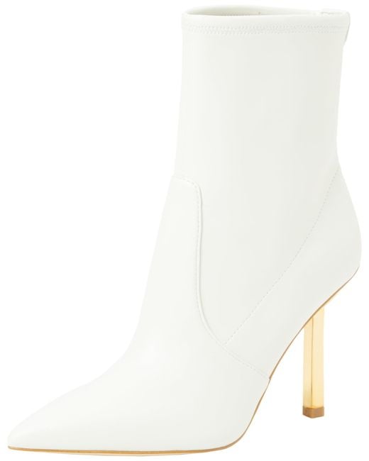 Guess White Cidni Heeled Ankle Boots
