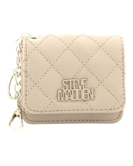 Steve Madden Natural Bwren Flap Wallet mit Schlüsselring