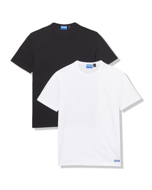 HUGO Black 2-pack Small Logo Cotton T-shirts for men