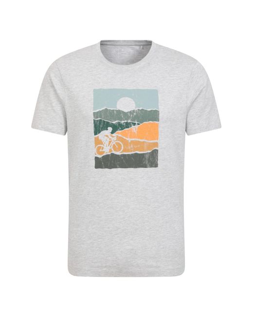 Shirt de Cyclisme pour - T-Shirt 100% Coton Mountain Warehouse pour homme en coloris Gray