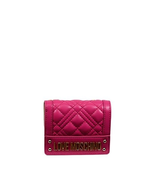 Quilted portafoglio trapuntato Donna UNI di Love Moschino in Purple